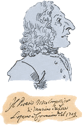 Антонио Вивальди. С рисунка пером Гецци (1723)